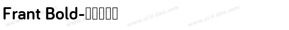 Frant Bold字体转换